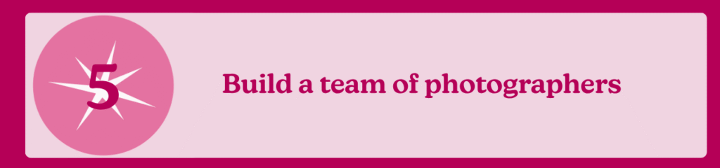 A text saying 'We need a team of players'.