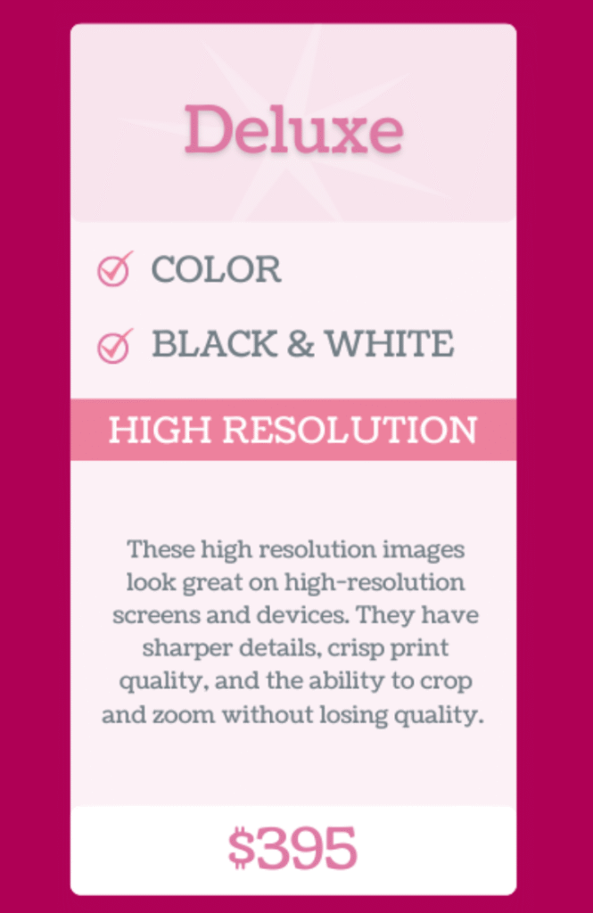 Fame Parties Deluxe Package