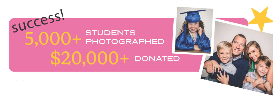 Over 100,000 students photographed and donated to a cause.
